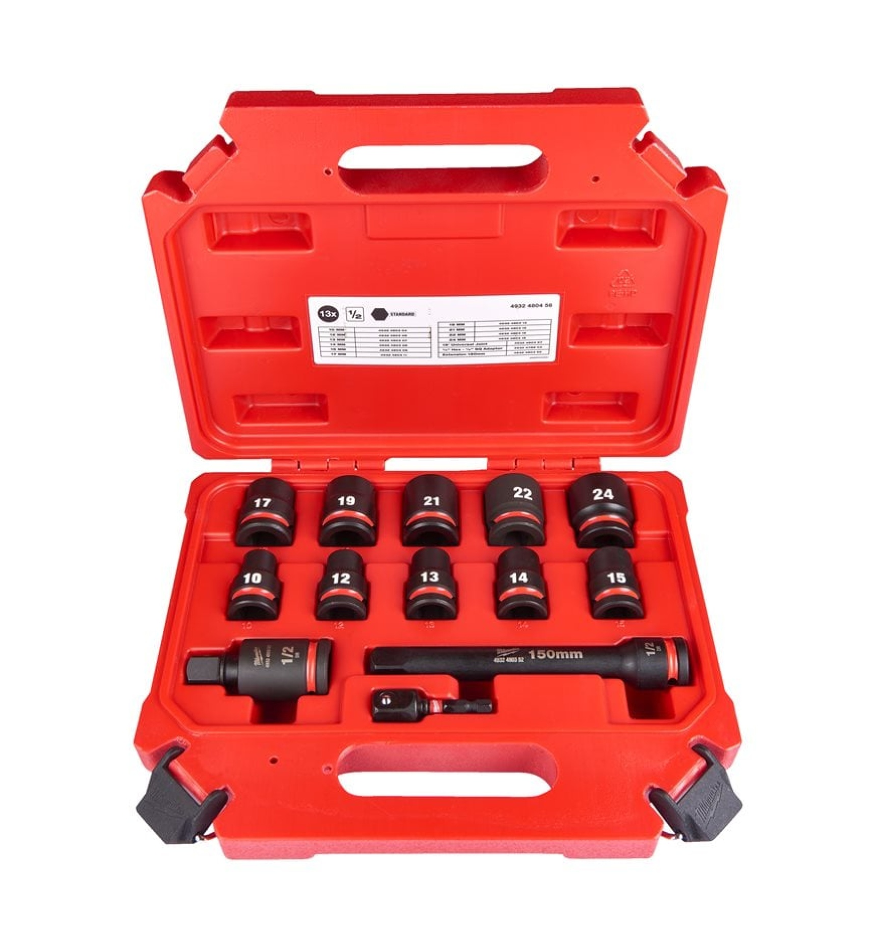 SET NASADNIH PLITKIH KLJUČEVA 1/2” 13KOM IMPACT MILWAUKEE 4932480456