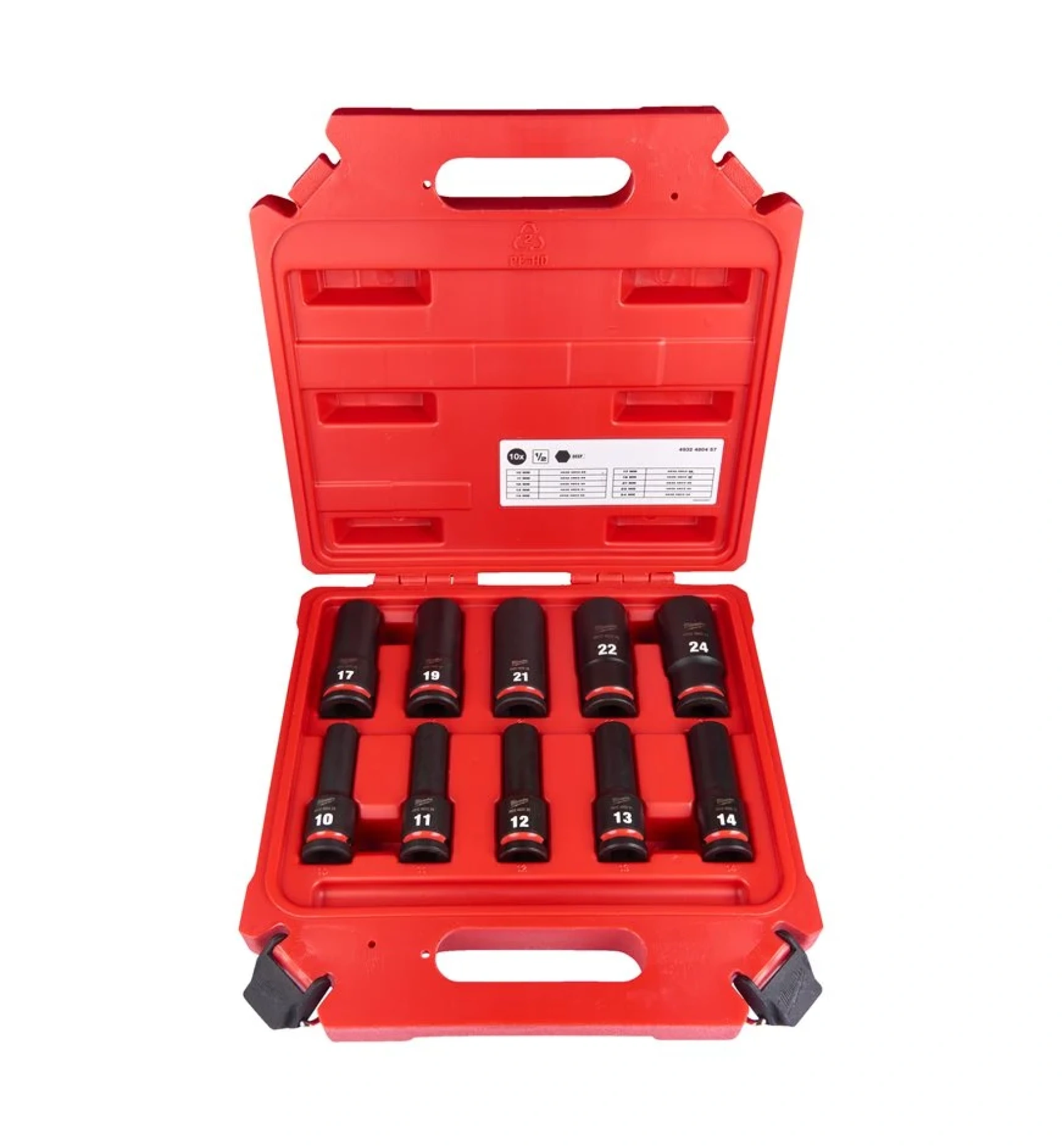 SET NASADNIH DUBOKIH KLJUČEVA 1/2” 10KOM IMPACT MILWAUKEE